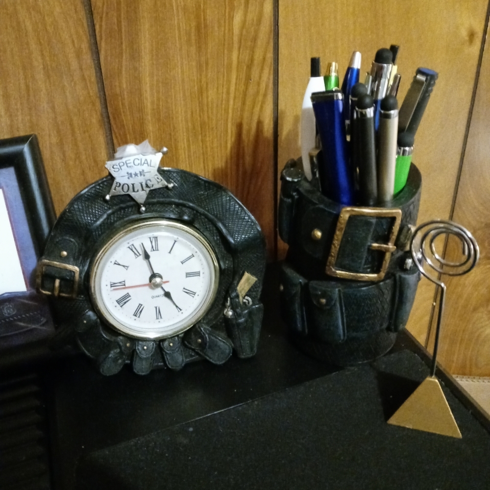 Police desk supplies
